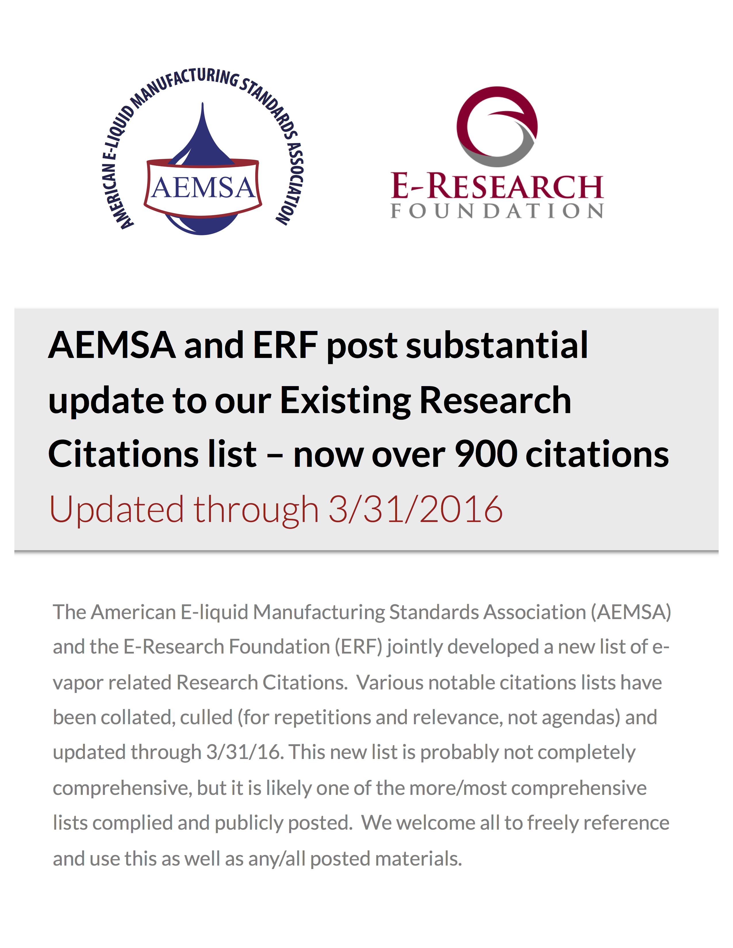 Existing Research Citations